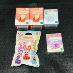 未開封　5個　カラフルウサギ　赤ちゃん　パレードカー スイーツカー