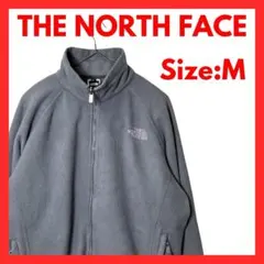 【美品】ノースフェイス　フルジップ　フリースジャケット　レディース　グレー　M
