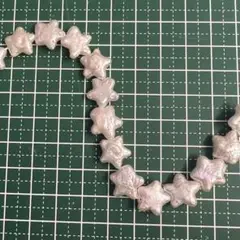 希少★星型 淡水パール バロック 8粒 ホワイト 14mm前後 ハンドメイド素材