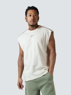 VEATM ノースリーブTシャツ クリーム色Lサイズ