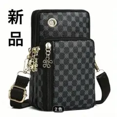 ✨新品未使用✨ダミエパターン ブラック ショルダーバッグ