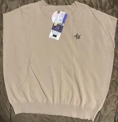 ［新品］ベージュ 刺繍ロゴ 薄いセーターみたい