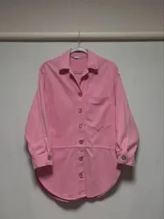 ZARA ピンク 長袖シャツ Sサイズ