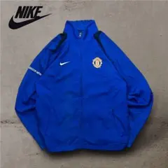 NIKExMANCHESTER UNITEDナイロンジャケットマンU刺繍ロゴ古着