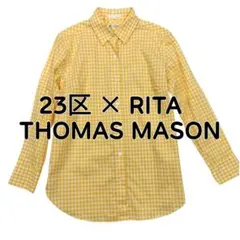 美品★ 23区 R by RITA トーマスメイソン 長袖 ブラウス シャツ