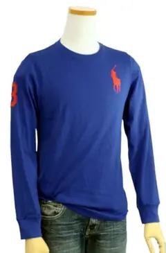ポロ・ラルフ・ローレン 長袖カットソー 青