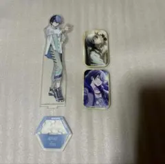 プロセカ アクリルスタンド スクエア缶バッジ 青柳冬弥