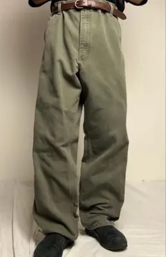Carhartt オリーブグリーン ワークパンツ 38×34 - メルカリ