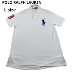 美品　Polo Ralph Lauren ビッグポニー　ポロシャツ ホワイト　夏のサムネイル