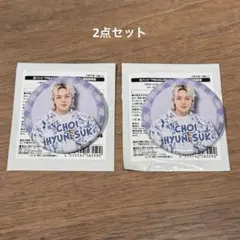 treasure はぴだんぶい コラボカフェ 缶バッジ 2点セット（ヒョンソク）