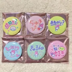 【美品6点】マイメロ＆ピアノ ニューレトロ缶バッジ サンリオ シークレット