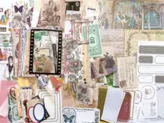 おすそ分け コラージュ素材 デコ素材 紙モノ N