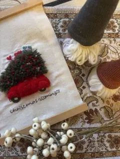 christmas tapestry ((red))