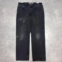 00s Levi's 569 バギーデニム 先染めブラック シルバータブ USA - メルカリ