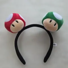 マリオ キノコ カチューシャ　キノピオ　スーパーマリオ