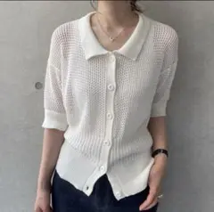 fashiru メッシュニットトップス