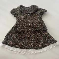 花柄 半袖ワンピース 110