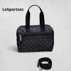 新品】レスポートサック ヨークサッチェル 2way ショルダー 花柄 黒