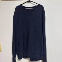 トミーヒルフィガー ネイビー Vネックセーター