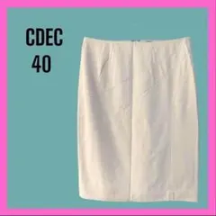 [COUP DE CHANCE] 膝丈タイトスカート ストレッチ　ベージュ