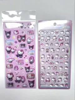 サンリオ樹脂もりシール＋ハローキティ BONBON DROP mini（ピンク）