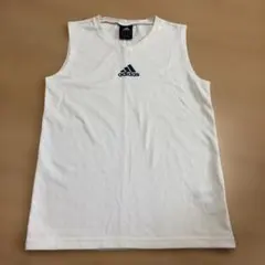 adidas タンクトップ ホワイト 万国旗タグ140cmのサムネイル