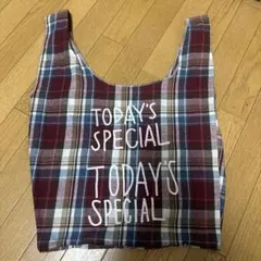 TODAY'S SPECIAL チェック柄 エコバッグのサムネイル