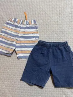 キッズ ハーフパンツ 2枚セット ストライプ SURF