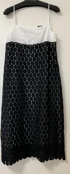 新品　試着のみ　ルシェルブルー　レイヤードワンピース　フォーマル