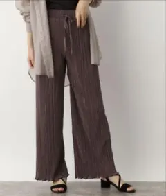 GLOBALWORK ブラウン ワイドパンツ