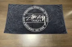 STUSSY ステューシー ロゴ ブランケット ビーチタオル 大判 コットン STUSSY ステューシー ロゴ ブランケット ビーチタオル 大判 コットン