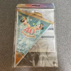 ディズニー 40周年 ガーランド 水色