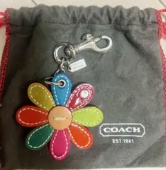未使用品　コーチ　COACH キーリング　キーホルダー　フラワー　花