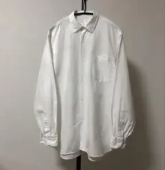 美品 22AW COMOLI コモリシャツ ホワイト サイズ4 現行シルエット