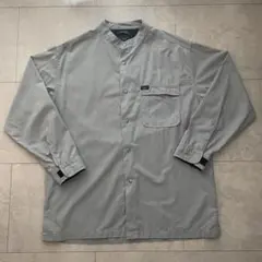 【美品】トミージーンズ スタンドカラーシャツ グレー 羽織り 春シャツ