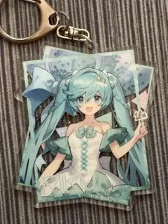 初音ミク 16周年アクリルキーホルダー、北海道限定バッジ、当たりつき缶バッジくじ