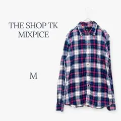 THE SHOP TK MIXPICE ネルシャツ メンズ チェック コットン