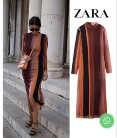 ZARA ボッティチェリ パワーネットロングワンピース M - メルカリ