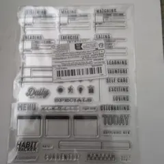 クリアスタンプ　ジャーナル用