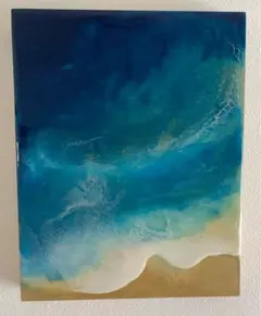 海辺の風景画 アクリル画 S10号 キャンバス - メルカリ
