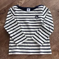プチバトー　ストライプ長袖カットソー