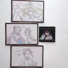 鬼滅のお楽しみくじ　ポストカード　胡蝶しのぶ　カナエ　クリアカード