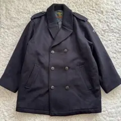 McGREGOR レザータグ ショールカラー 中綿キルティング ピーコート L