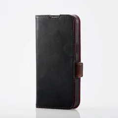 iPhone 13 Pro ソフト レザー スマホ 手帳型 ケース ブラック 色