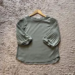 earth music & ecology プリーツスリーブチュニック