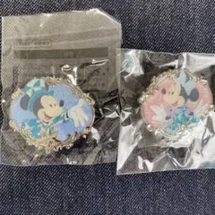 ディズニーシー 25周年 アブーズバザール ピンバッジ ミッキーミニー2個セット