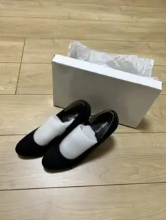 【新品未使用】レディース スウェード パンプス M 黒