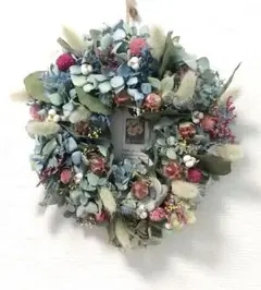 サマーセール✨秋色紫陽花のドライフラワーリース