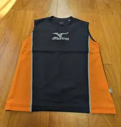 Mizuno ノースリーブタンクトップ 黒・オレンジ