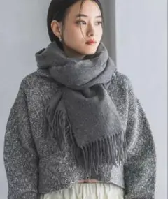 apart by lowrys カシミヤウール ストール グレー